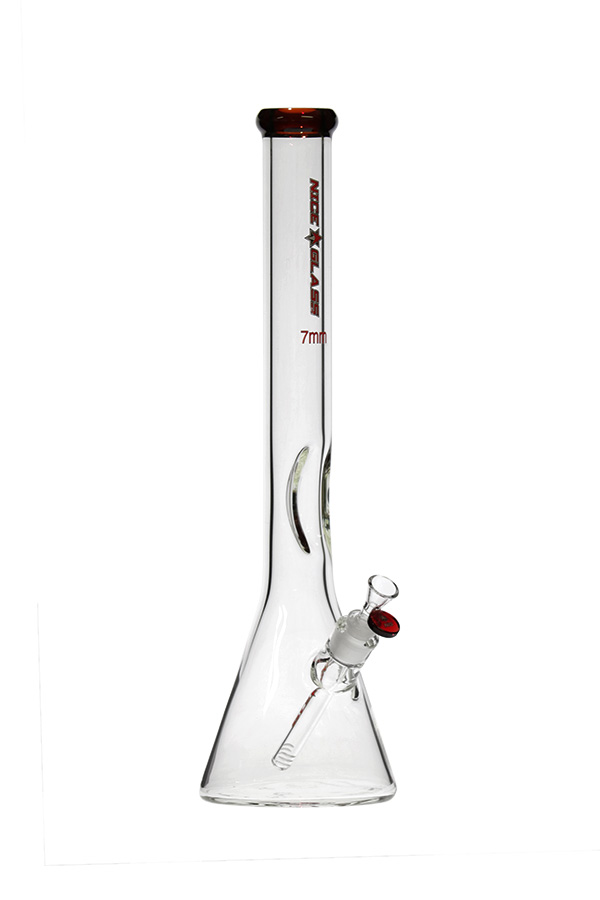 Tall Flat Mouth Elbow Beaker Bong