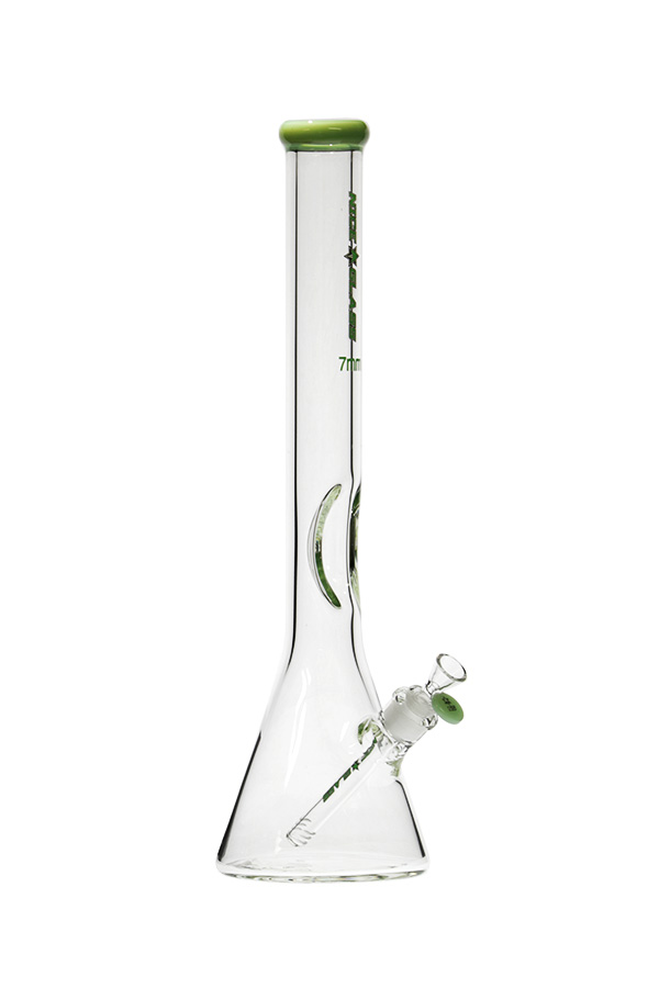 Tall Flat Mouth Elbow Beaker Bong