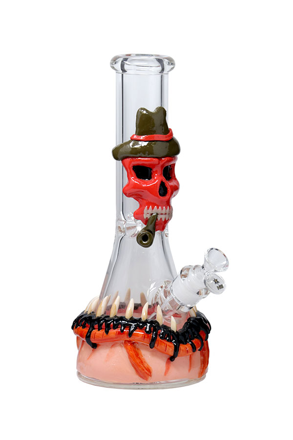 12.5 3D-Wrap Red Skull Beaker