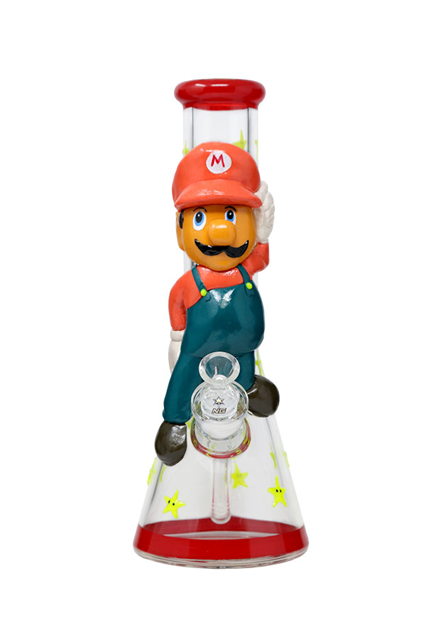 12.5 inch 3D Glow-In-The-Dark Mario Beaker