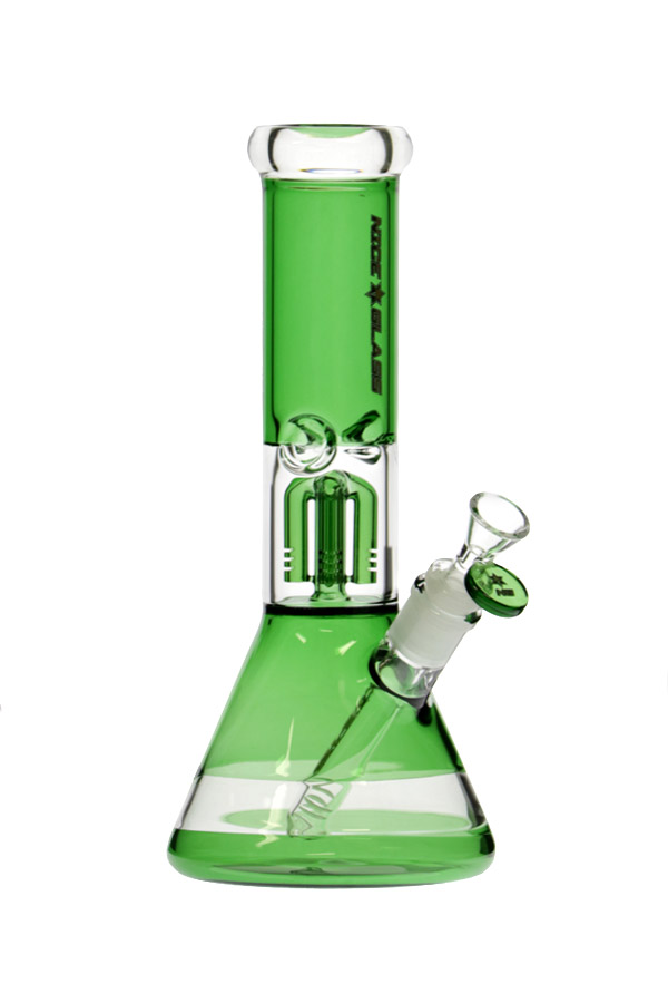 11 inch Full Color 4-Arm Mini Perc Beaker