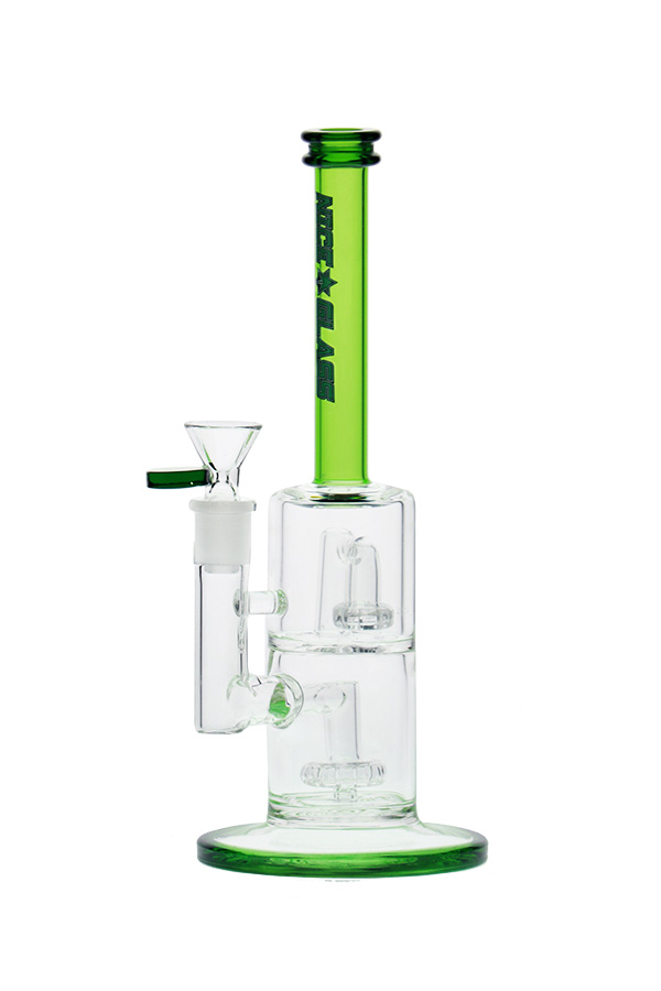 10 inch Double Showerhead Perc Bubbler