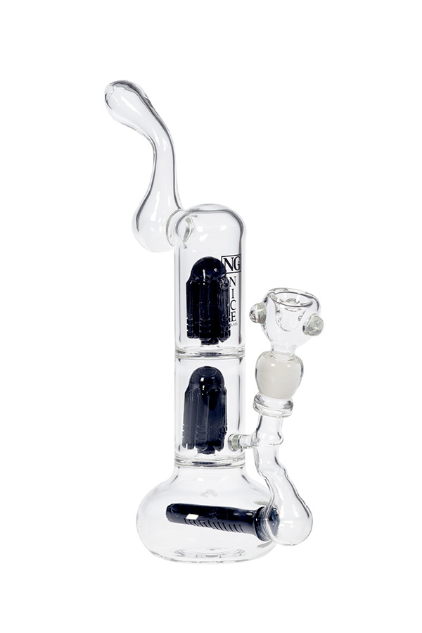 14 inch Double Tree Perc Inline Bubbler