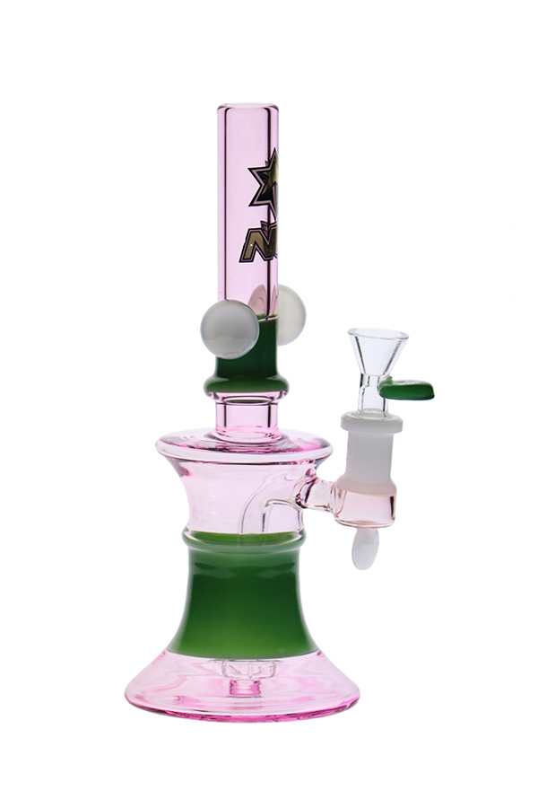 9 inch Glass Marble Showercap Bubbler