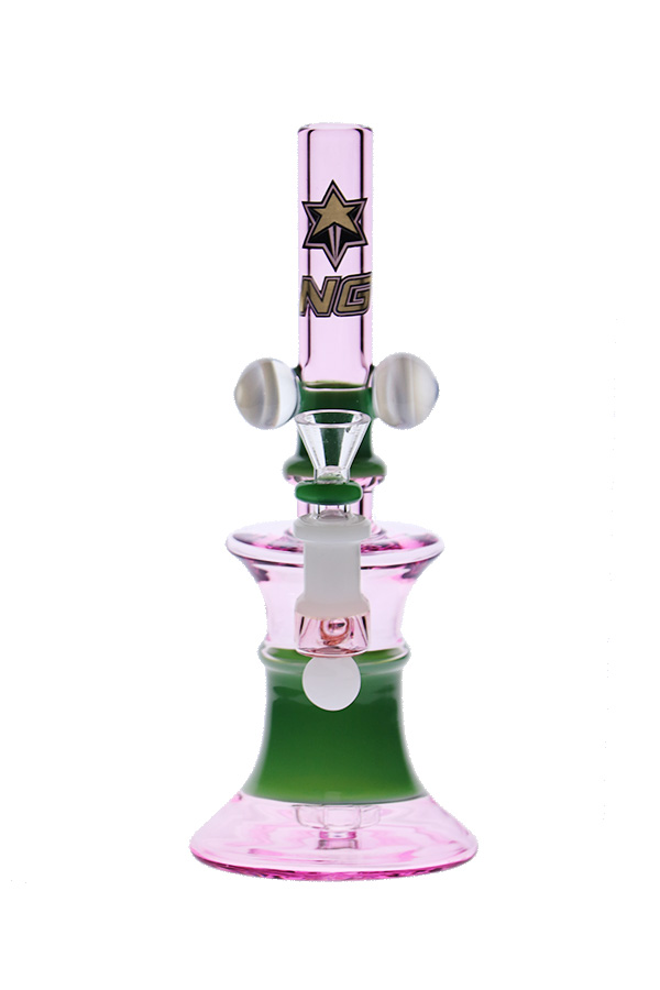 9 inch Glass Marble Showercap Bubbler