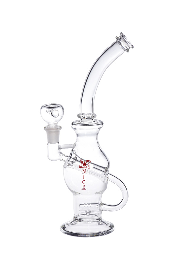 10 inch Reverse Stem Inline Bubbler