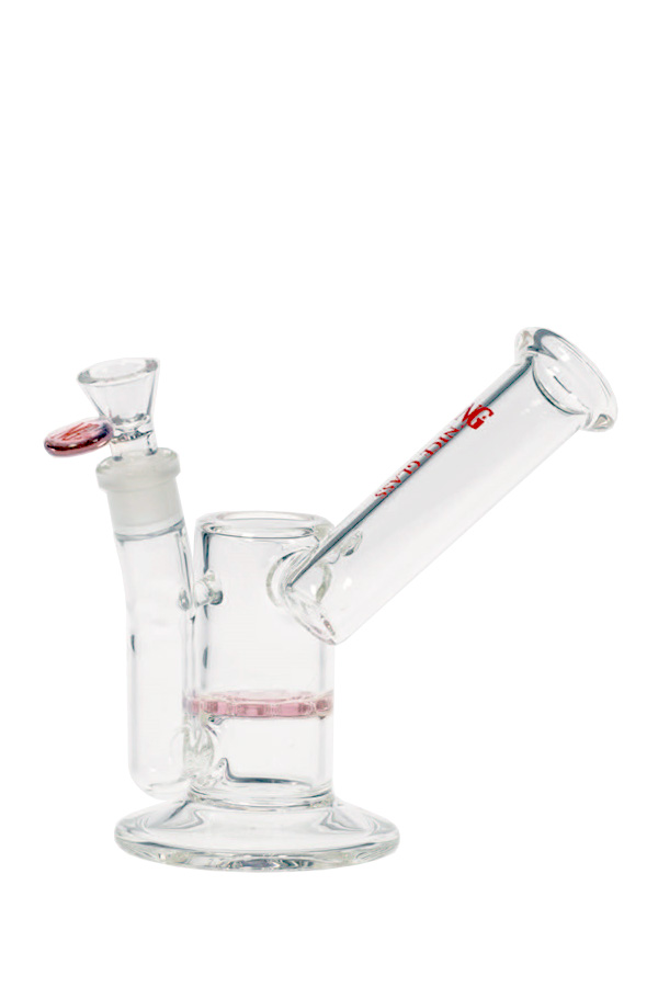 8 inch Color Sprocket Perc Bubbler