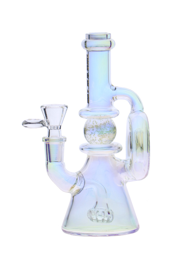 7 inch Iridescent Donut Bubbler