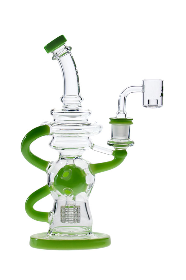 10.5 inch Matrix Perc Recycler with Banger