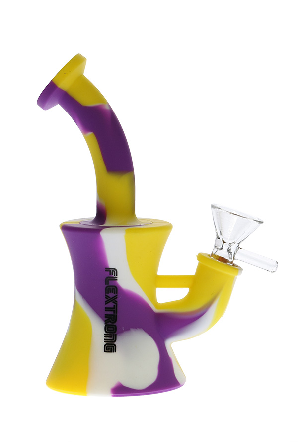 7 inch 2-Piece Slim Silicone Bubbler