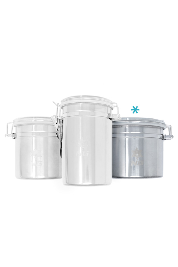 Stainless Metal Canister - Wide